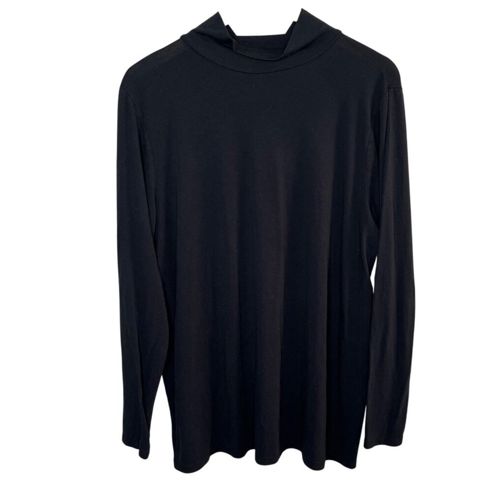 Torrid Black Long Sleeve Lightweight Mockneck Top Size 3X